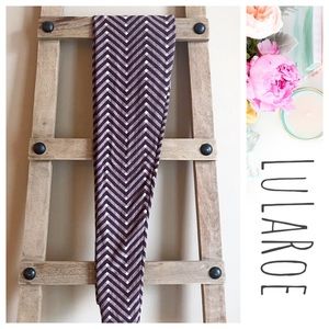 20% off 2/ LuLaRoe OS Leggings Maroon Chevron